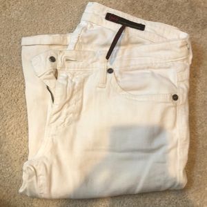 White soft brush jeans